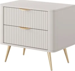 Meble Dla Dzieci|Meble Młodzieżowe>LASKI Stolik nocny do sypialni nowoczesny LEONTE kaszmir