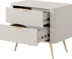 Meble Dla Dzieci|Meble Młodzieżowe>LASKI Stolik nocny do sypialni nowoczesny LEONTE kaszmir