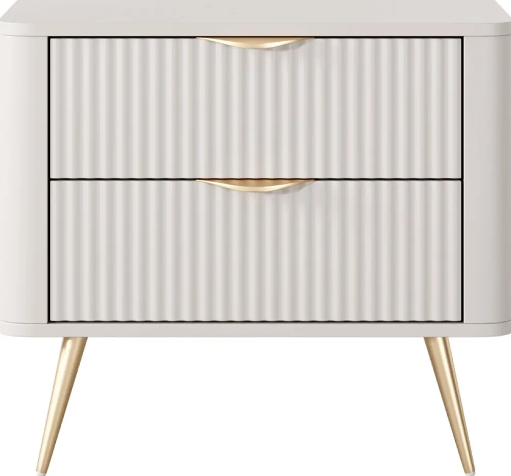 Meble Dla Dzieci|Meble Młodzieżowe>LASKI Stolik nocny do sypialni nowoczesny LEONTE kaszmir