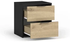Zestawy Mebli Do Sypialni|Szafki Nocne>MEBLOSIEK Stolik nocny podwójny UTOPIA z szufladami