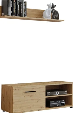 Szafki Rtv>Meblohand Stolik RTV do salonu pod telewizor CUBE XL dąb artiasan dąb artisan