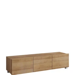 Meble Młodzieżowe|Zestawy Mebli Do Salonu>GiB Meble Stylowa komoda RTV 150 cm MODERN dąb złoty