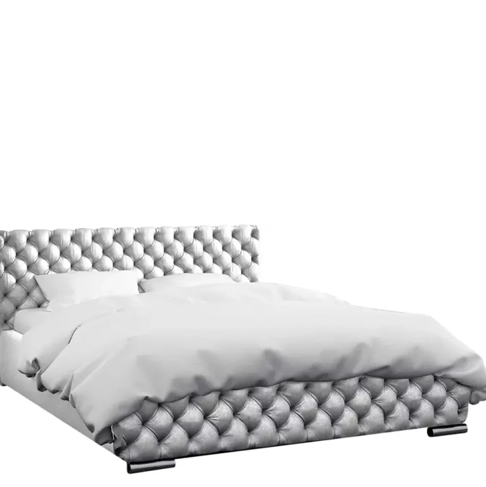 Łóżka Dziecięce|Łóżka Młodzieżowe>Gruszka Stylowe łóżko tapicerowane 120x200 niebieskie FEZ