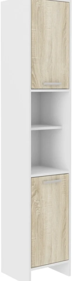 Meble Łazienkowe|Szafki Łazienkowe>Lempert Słupek łazienkowy 34 cm z drzwiami MORENA dąb sonoma