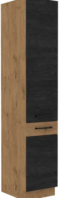 Meble Kuchenne>Lempert Słupek kuchenny 40 cm z półkami VIKI ciemne drewno