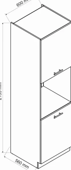 Meble Kuchenne>Stolkar Słupek pod zabudowę piekarnika 60 cm NATALIA