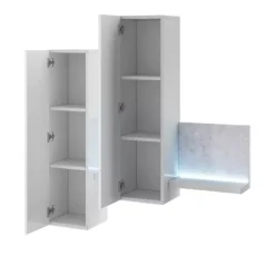 Zestawy Mebli Do Salonu|Szafki Wiszące>Helvetia Słupki wiszące do salonu TABU beton Colorado