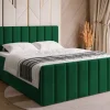 Łóżka Małżeńskie|Łóżka Ze Stelażem>BROMARKT Sypialniane łóżko 180x200 cm z pojemnikiem DENVER DUO zielony