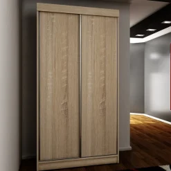 Zestawy Mebli Do Przedpokoju|Szafy Do Przedpokoju>KIER Szafa 100 cm do przedpokoju przesuwna TARO dąb sonoma