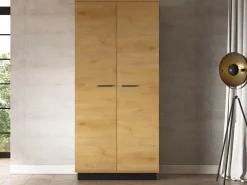 Szafy Dwudrzwiowe|Szafy Młodzieżowe>ML Meble Szafa 92 cm uchylna do salonu MONELLI dąb stylowy