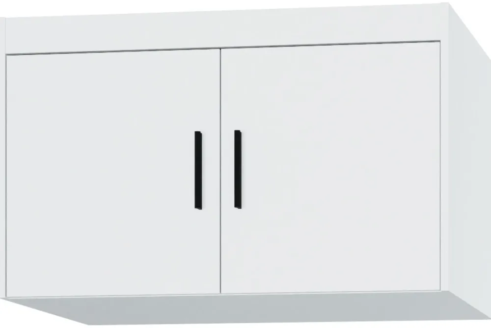 Meble Dla Dzieci|Zestawy Mebli Do Przedpokoju>Lempert Szafa 90 cm z lustrem i nadstawką do sypialni KUBA biały