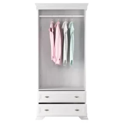 Zestawy Mebli Do Sypialni|Zestawy Mebli Do Salonu>GAŁA MEBLE Szafa biała dwudrzwiowa KOLONIA sosna andersen