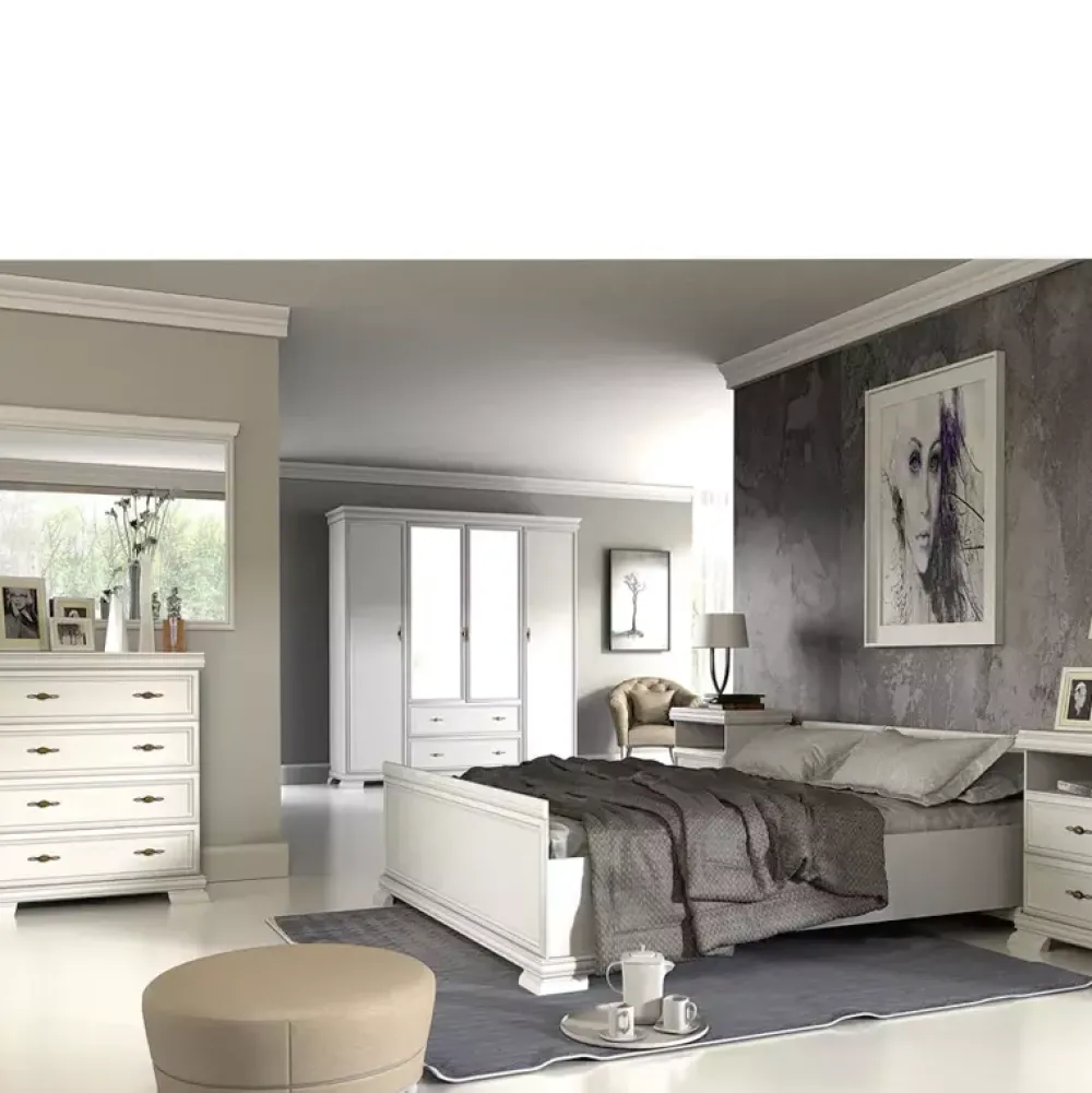 Zestawy Mebli Do Sypialni|Zestawy Mebli Do Salonu>GAŁA MEBLE Szafa biała dwudrzwiowa KOLONIA sosna andersen