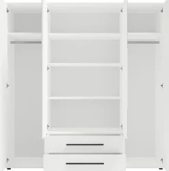 Zestawy Mebli Do Sypialni|Szafy Do Sypialni>GiB Meble Szafa czterodrzwiowa z lustrem 200 cm do sypialni MAXIDO dąb artisan