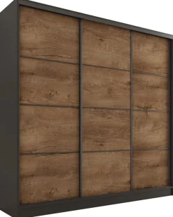 Zestawy Mebli Do Przedpokoju|Szafy Trzydrzwiowe>BROMARKT Szafa do przedpokoju 180 cm LOFT