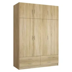 Garderoby|Meble Młodzieżowe>Lempert Szafa do przedpokoju 135 cm ESTELLA dąb sonoma