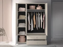 Zestawy Mebli Do Salonu|Szafy Dwudrzwiowe>ML Meble Szafa do sypialni nowoczesna 150 cm SOPHIE cashmere