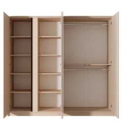 Zestawy Mebli Do Sypialni|Zestawy Mebli Do Przedpokoju>LASKI Szafa do sypialni z lustrem DESIO Beż