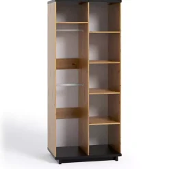 Meble Dla Dzieci|Zestawy Mebli Do Sypialni>GiB Meble Szafa dwudrzwiowa 90 cm Dąb artisan/czarny ISMENA