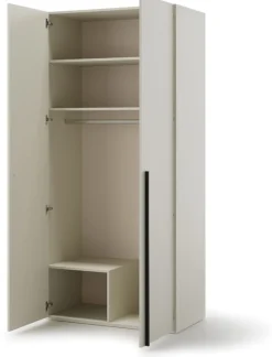 Garderoby|Meble Młodzieżowe>lenart. Szafa dwudrzwiowa 101 cm WOOW z półkami i drążkiem na wieszaki