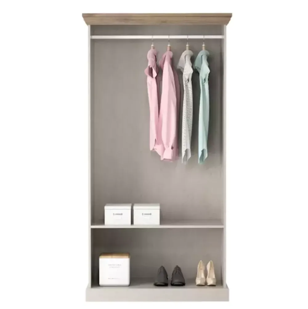 Zestawy Mebli Do Sypialni|Zestawy Mebli Do Salonu>GAŁA MEBLE Szafa dwudrzwiowa półki drążek ROZANO