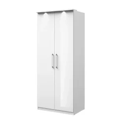 Szafy Modułowe|Szafy Dwudrzwiowe>Helvetia Szafa dwudrzwiowa SIERRA połysk biały