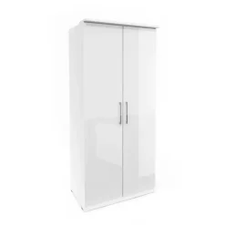 Szafy Modułowe|Szafy Dwudrzwiowe>Helvetia Szafa dwudrzwiowa SIERRA połysk biały