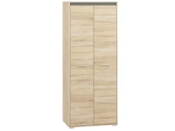 Zestawy Mebli Do Salonu|Zestawy Mebli Młodzieżowych>ML Meble Szafa dwudrzwiowa z półką i drążkiem na wieszaki 80 cm AVO