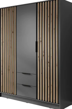 Meble Młodzieżowe|Zestawy Mebli Do Przedpokoju>PIASKI Szafa garderoba 155 cm KELLY