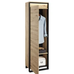 Meble Młodzieżowe|Zestawy Mebli Do Salonu>lenart. Szafa jednodrzwiowa do przedpokoju półka drążek QUANT 60 cm