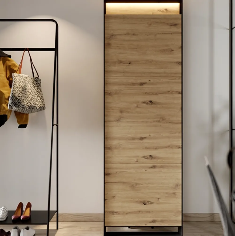 Meble Młodzieżowe|Zestawy Mebli Do Salonu>lenart. Szafa jednodrzwiowa do przedpokoju półka drążek QUANT 60 cm