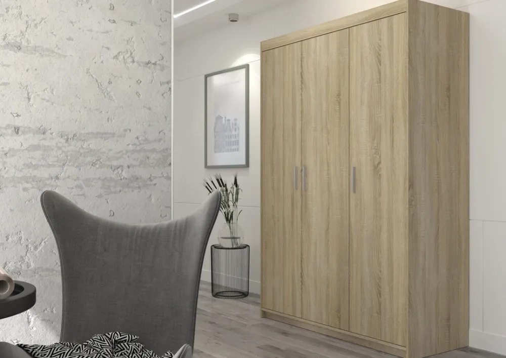 Garderoby|Meble Młodzieżowe>Lempert Szafa modułowa 133 cm do przedpokoju KUBA dąb sonoma