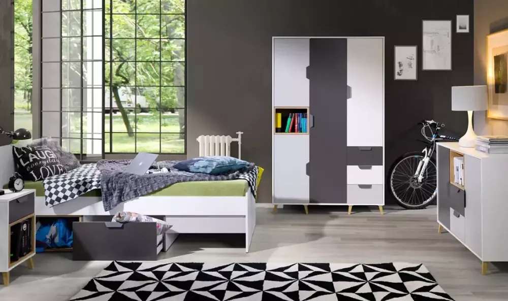 Meble Dla Dzieci|Meble Młodzieżowe>JUREK Szafa młodzieżowa 120 cm JORK