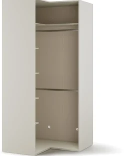 Garderoby|Meble Młodzieżowe>lenart. Szafa narożna 101 cm do pokoju młodzieżowego z drążkami WOOW