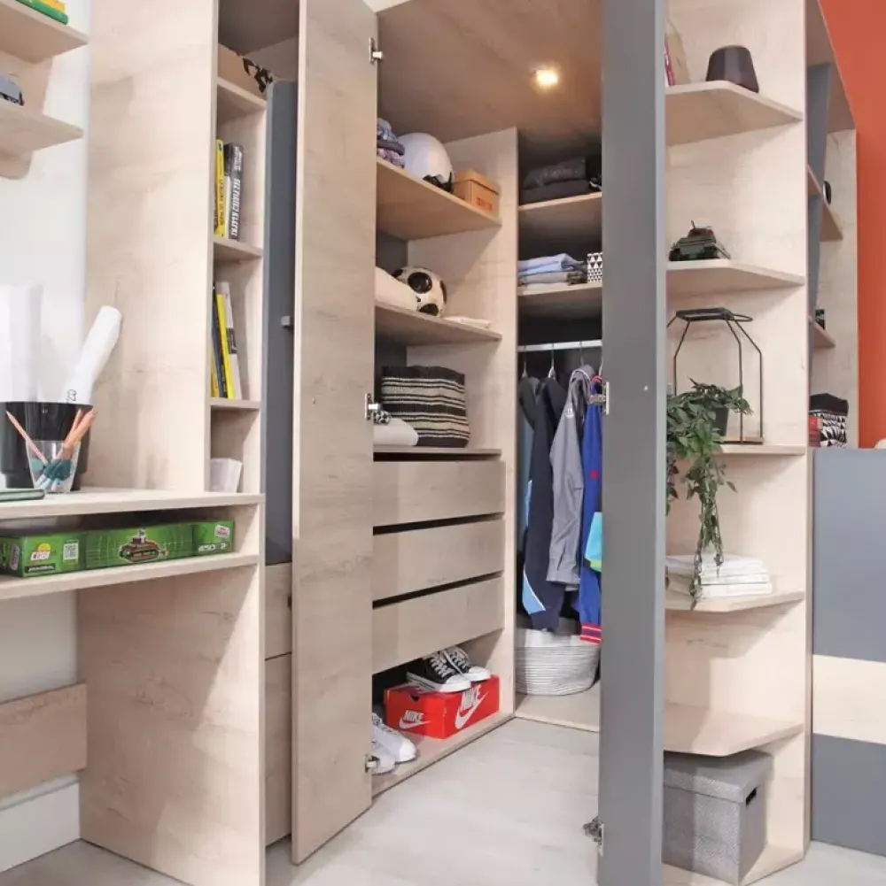 Meble Dla Dzieci|Meble Młodzieżowe>MEBLAR Szafa narożna garderoba młodzieżowa DAPHNE