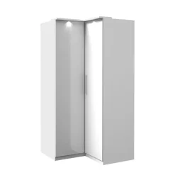 Szafy Dwudrzwiowe|Szafy Młodzieżowe>Helvetia Szafa narożna modułowa SIERRA biała biały