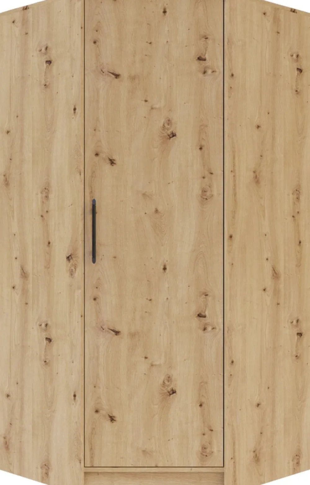 Meble Dla Dzieci|Meble Młodzieżowe>MEBLAR Szafa narożna z drążkami na wieszaki 95 cm SEVAS dąb artisan