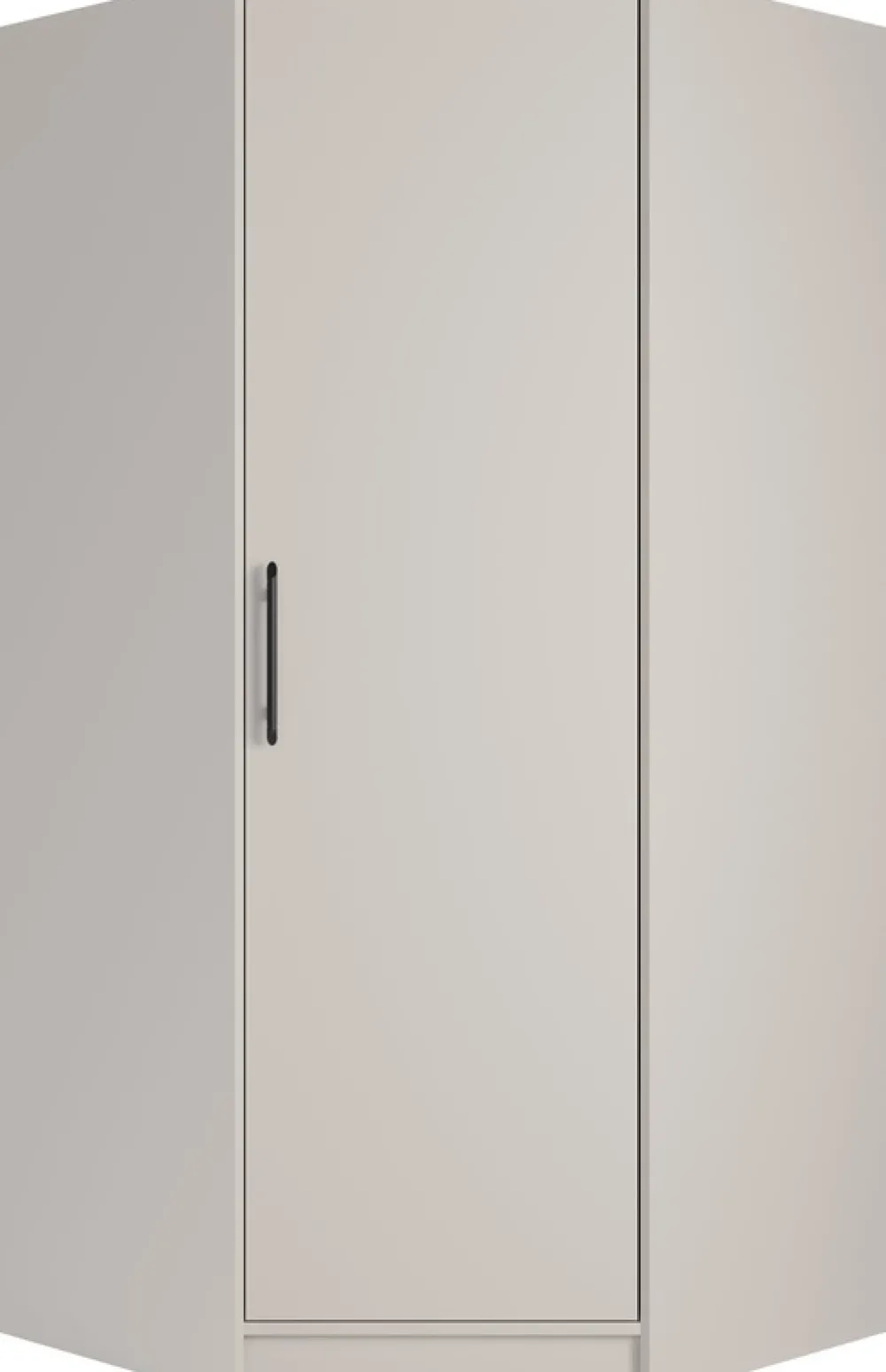 Meble Dla Dzieci|Meble Młodzieżowe>MEBLAR Szafa narożna z drążkami na wieszaki 95 cm SEVAS kaszmir