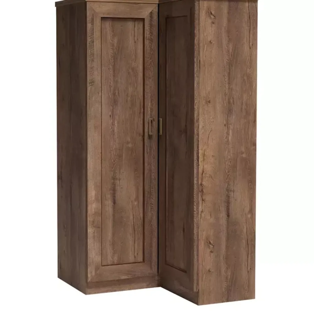 Szafy Dwudrzwiowe|Szafy Młodzieżowe>JARSTOL Szafa narożna z drążkiem na wieszaki półki TAVIER