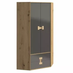 Meble Dla Dzieci|Zestawy Mebli Młodzieżowych></noscript>DOMEL Szafa narożna z szufladami Dąb Artisan INDEX