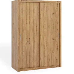 Zestawy Mebli Do Sypialni|Szafy Dwudrzwiowe>GiB Meble Szafa przesuwna 150 cm Artisan BELLA dąb artisan