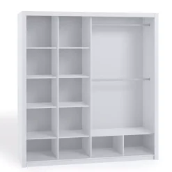 Zestawy Mebli Do Sypialni|Szafy Dwudrzwiowe>GiB Meble Szafa przesuwna 220 cm BELLA dąb artisan