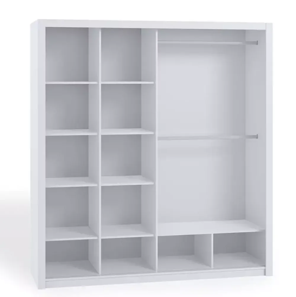 Zestawy Mebli Do Sypialni|Szafy Dwudrzwiowe>GiB Meble Szafa przesuwna 220 cm BELLA dąb artisan