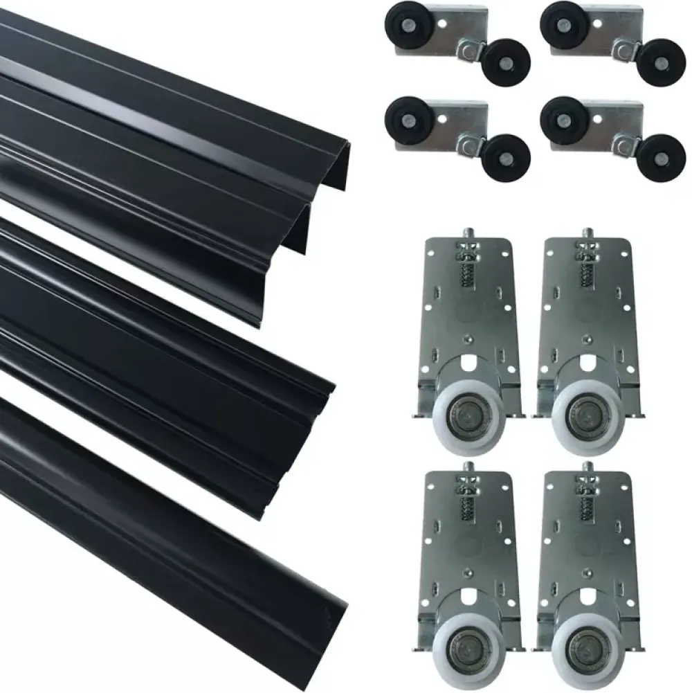 Zestawy Mebli Do Przedpokoju|Szafy Trzydrzwiowe>BROMARKT Szafa przesuwna 200 cm LOFT dąb wotan