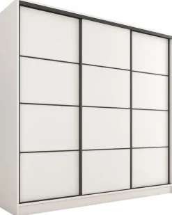 Zestawy Mebli Do Przedpokoju|Szafy Trzydrzwiowe>BROMARKT Szafa przesuwna 180 cm LOFT biały