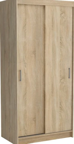 Meble Dla Dzieci|Meble Młodzieżowe>Meblohand Szafa przesuwna 110 cm NASTE z półkami dąb sonoma