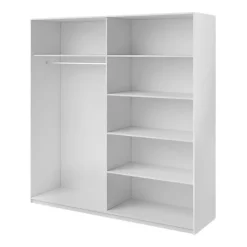 Zestawy Mebli Do Sypialni|Zestawy Mebli Do Przedpokoju>Helvetia Szafa przesuwna dąb monastery z czarnym szkłem 200 cm GALACTIC