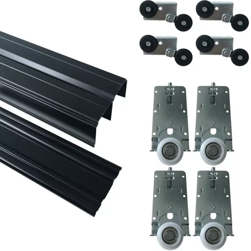 Zestawy Mebli Do Przedpokoju|Szafy Trzydrzwiowe>BROMARKT Szafa przesuwna do sypialni z lamelami LOFT 180 cm