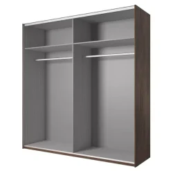 Zestawy Mebli Do Sypialni|Szafy Dwudrzwiowe>Helvetia Szafa przesuwna z lustrem 200 cm nowoczesna SAVRELO