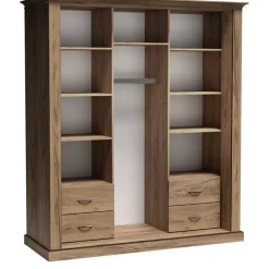 Szafy Dwudrzwiowe|Szafy Z Lustrem>JARSTOL Szafa przesuwna z lustrem i drążkiem na wieszaki ADRE